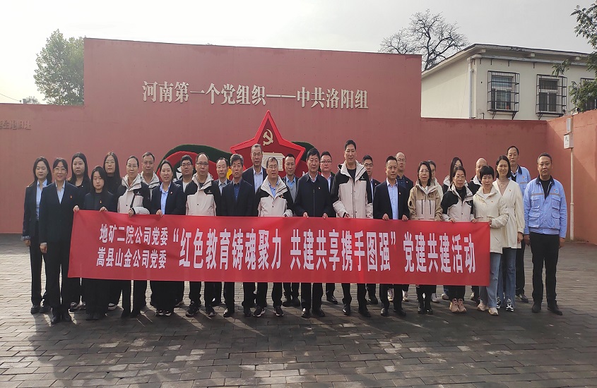 嵩县山金公司党委联合地矿二院公司党委开展党建共建活动